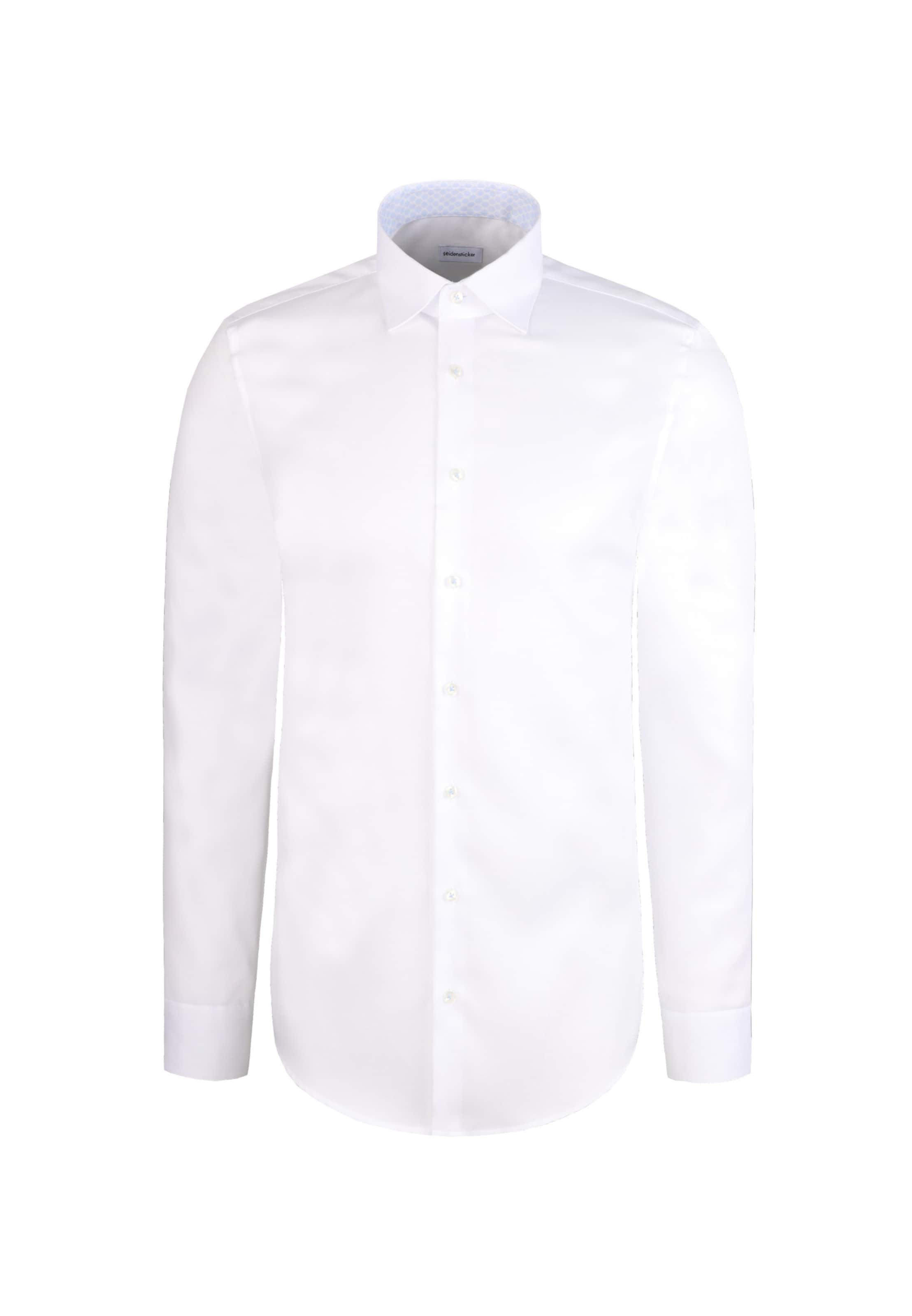 Chemise business 'Schwarze Rose' SEIDENSTICKER en blanc : devant