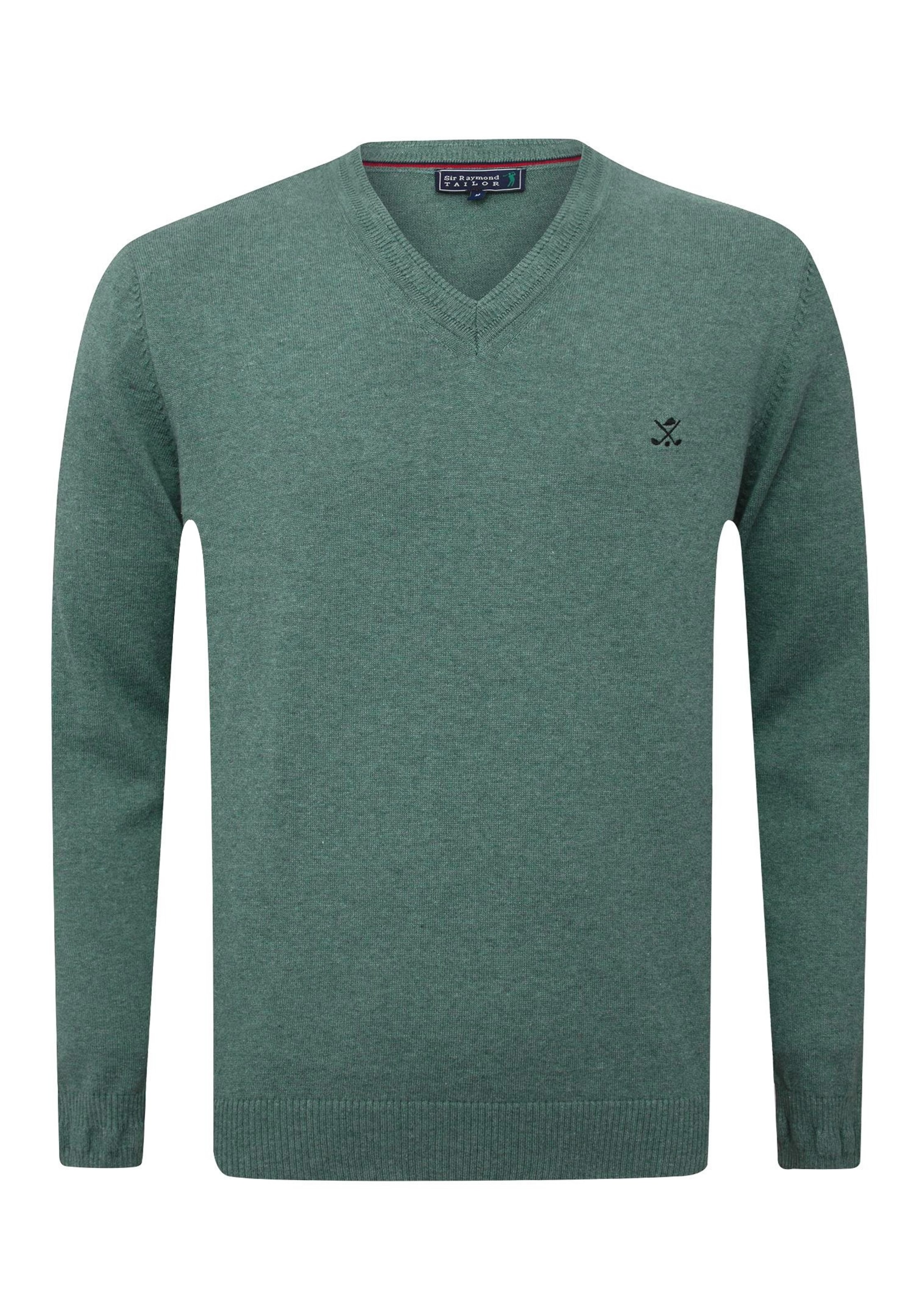 Sir Raymond Tailor Strickpullover 'Los Angeles' in Grün: Vorderseite