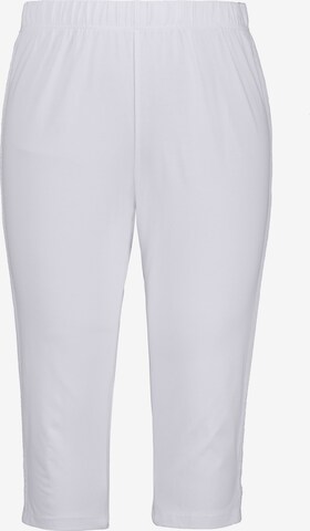 Ulla Popken Skinny Leggings in White: front