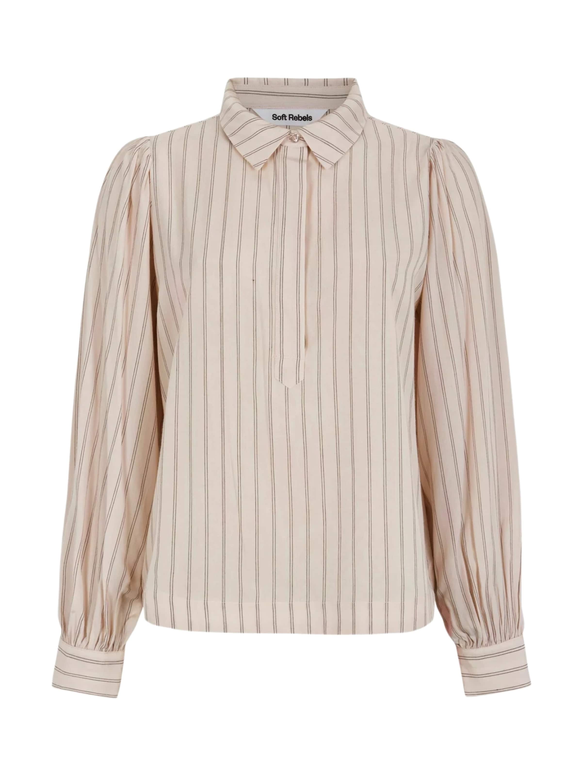 Soft Rebels Blouse 'Margot' in Beige: voorkant