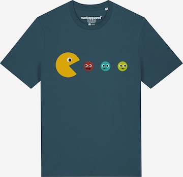 T-Shirt Watapparel en bleu : devant