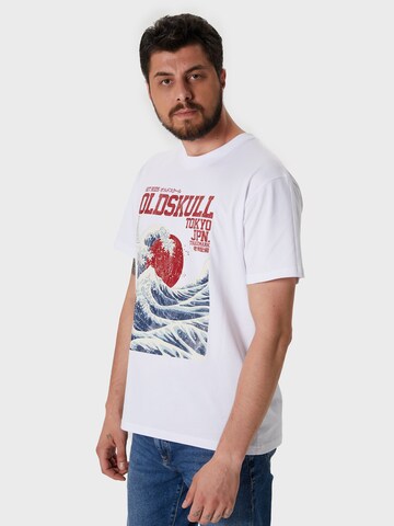 Oldskull Shirt 'Asian Big W' in Wit