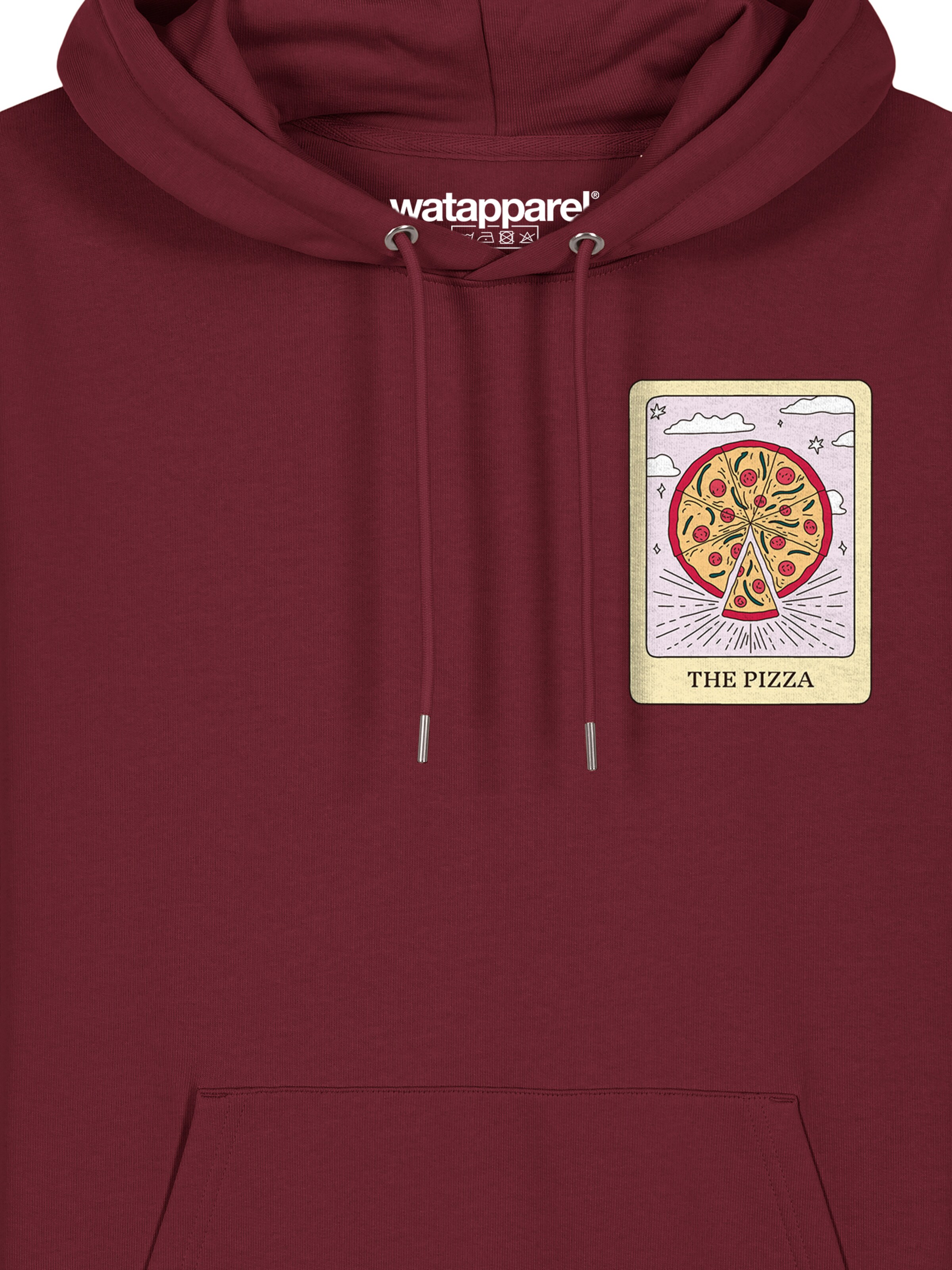 Sweat-shirt ' Tarot The Pizza ' Watapparel en rouge