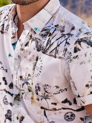 LERROS Regular fit Button Up Shirt in White