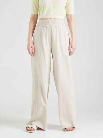 modström Wide Leg Housut 'Honor' värissä beige: edessä