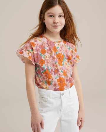 Maglietta di WE Fashion in rosa: frontale