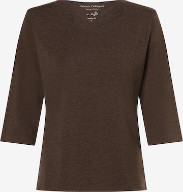 Franco Callegari Shirt in Bruin: voorkant