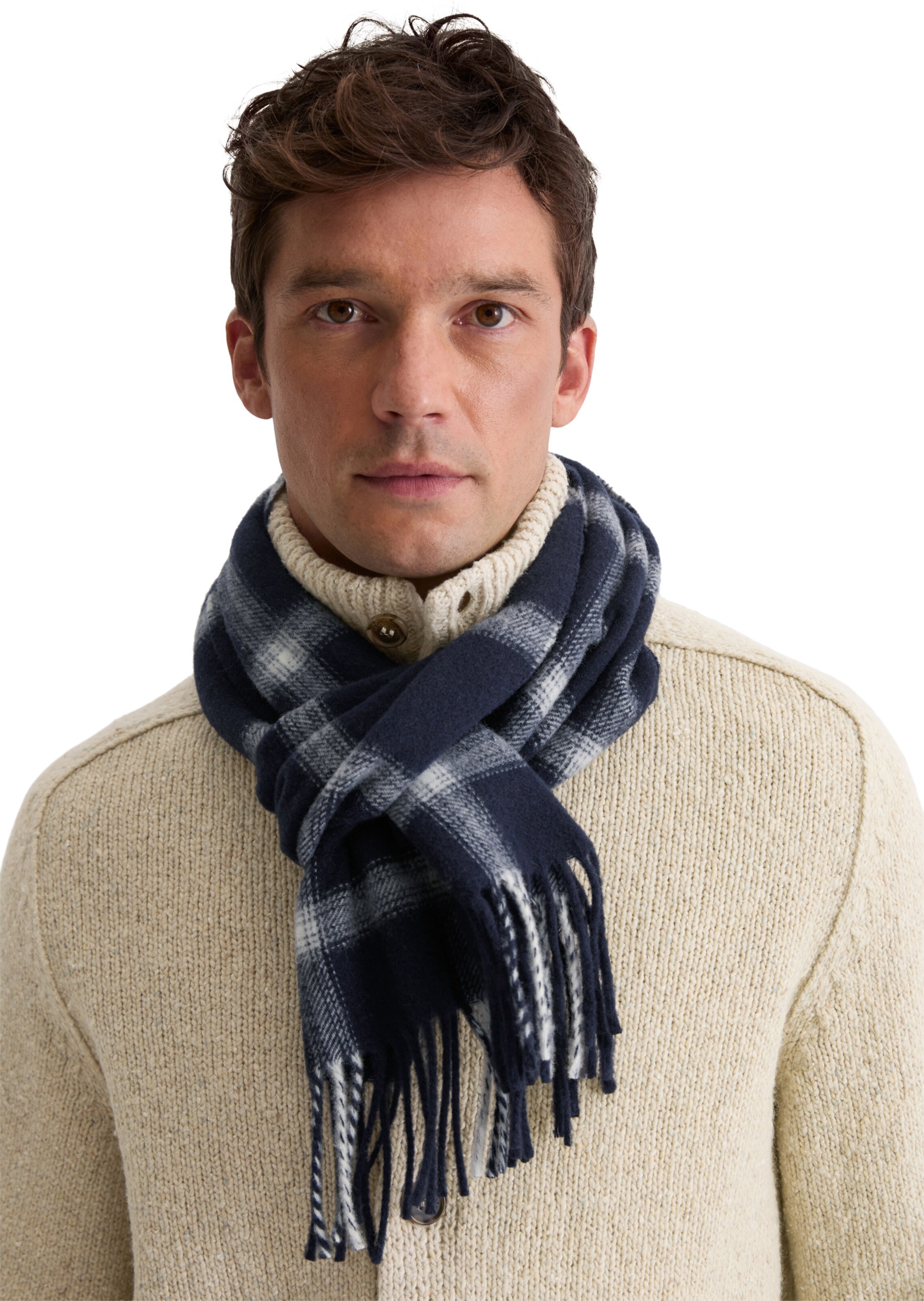 Écharpe Marc O'Polo en bleu : devant