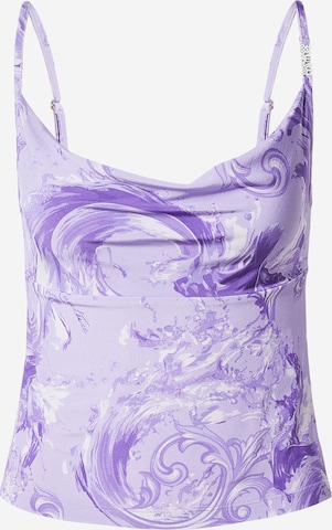 Versace Jeans CoutureTop - ljubičasta boja: prednji dio