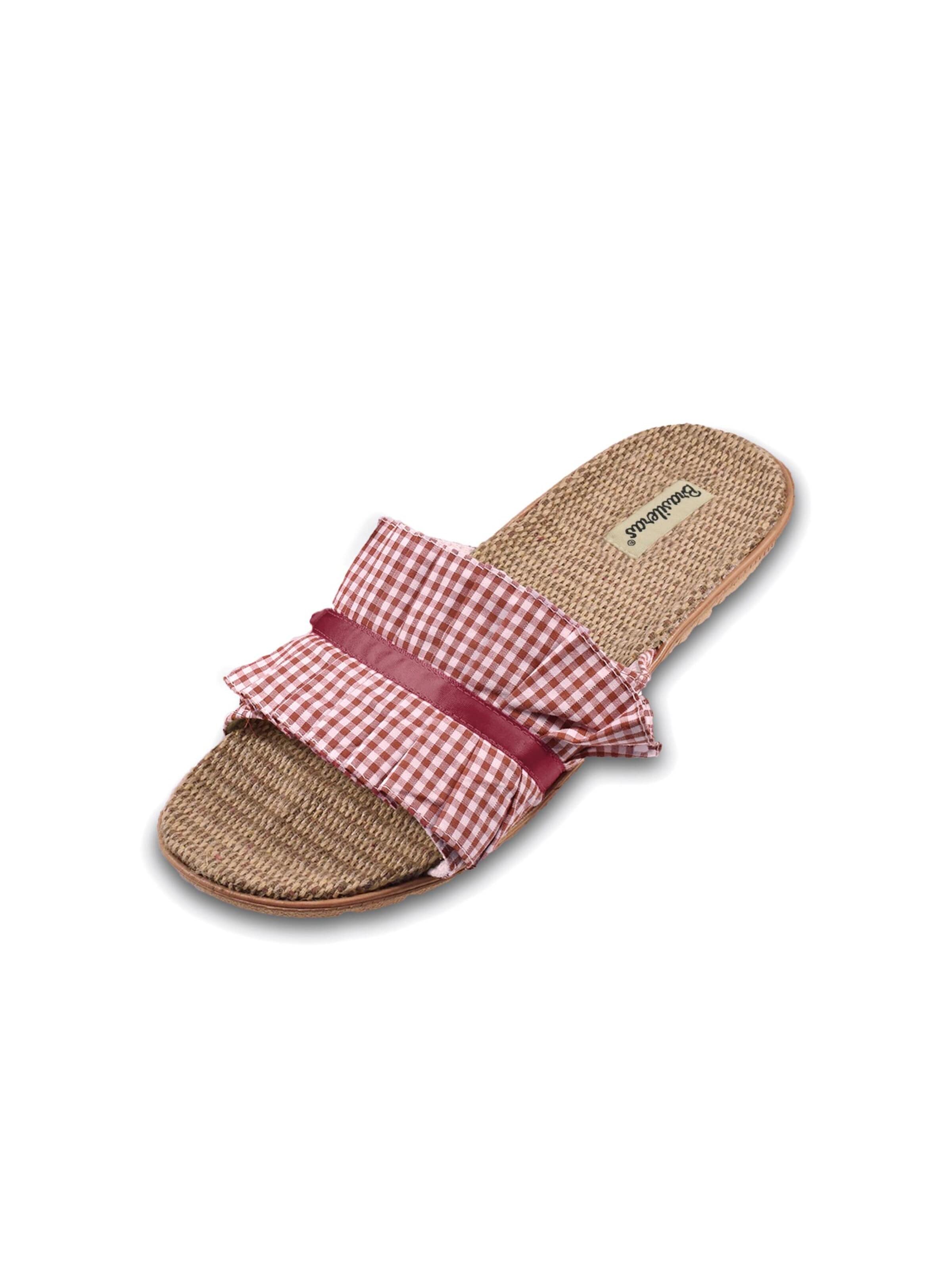 Brasileras - Sandália 'Vichy' em vermelho