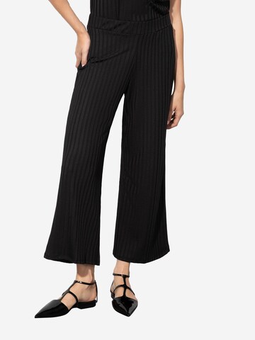 MORE & MORE Wide Leg Hose in Schwarz: Vorderseite
