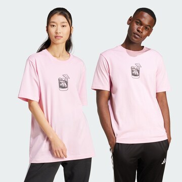T-Shirt fonctionnel 'Lounge Drink' ADIDAS SPORTSWEAR en rose : devant