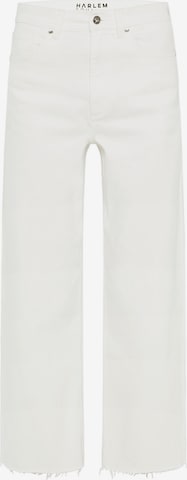 Harlem Soul Wide Leg Mom Fit Jeans AN-NE High Waist in Weiß: predná strana