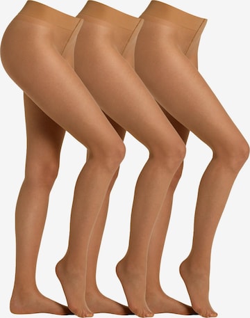 camano Tights in Beige: front