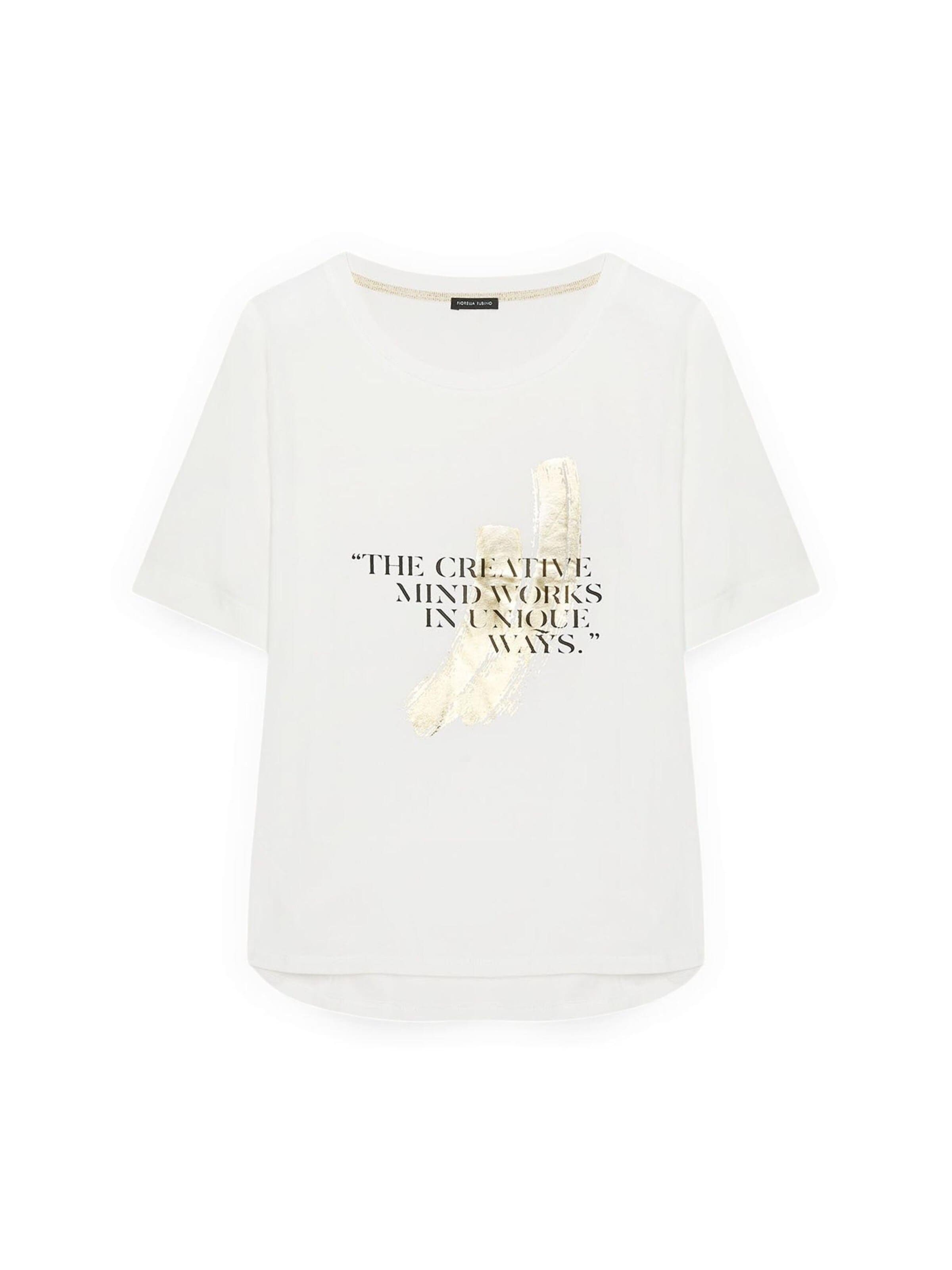 Fiorella Rubino Shirt in Wit: voorkant