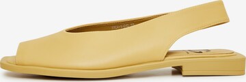 CESARE GASPARI Sandals in Yellow: front