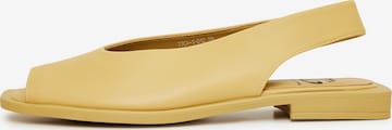 CESARE GASPARI Sandals in Yellow: front