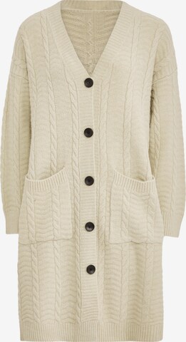 Tanuna Gebreid vest in Beige: voorkant