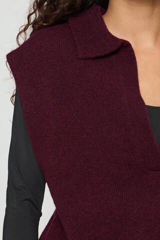 ICHI Bodywarmer 'IHPOVOKE' in Rood