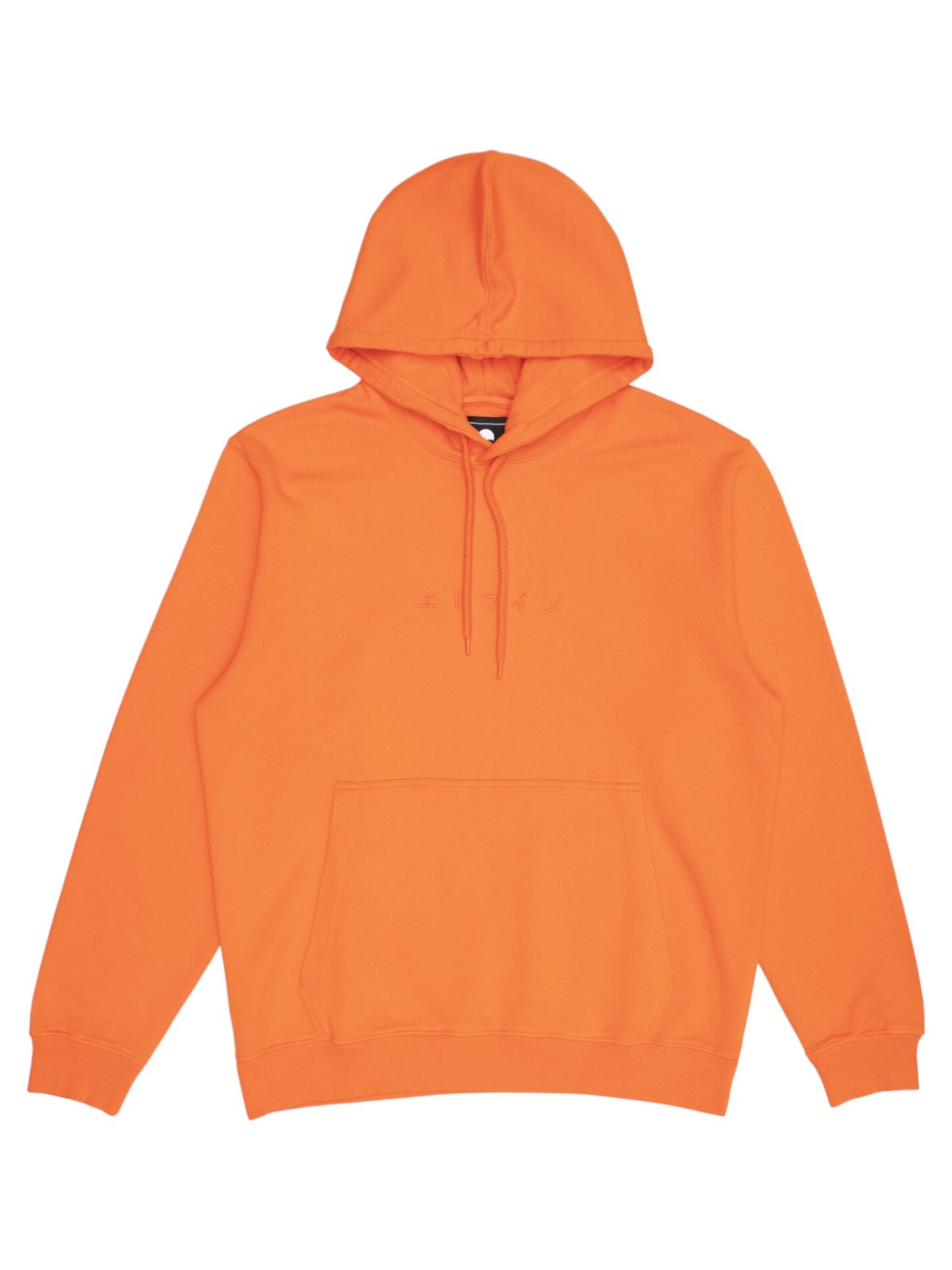 EDWIN Sweatshirt in Orange: front