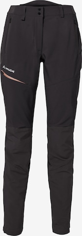 VAUDE Regular Outdoor Pants 'Elope' in Black: front