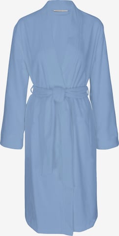 FÉRAUD PARIS Short Bathrobe ' Spa ' in Blue: front