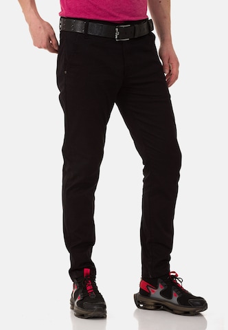 CIPO & BAXX Regular Chino Pants in Black