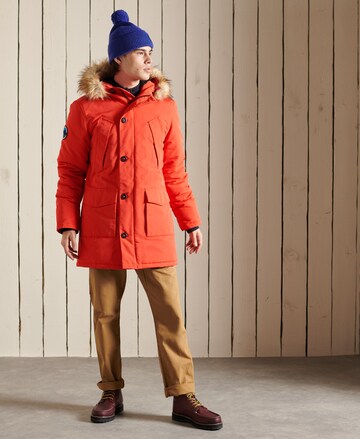 Parka d’hiver 'Everest' Superdry en orange