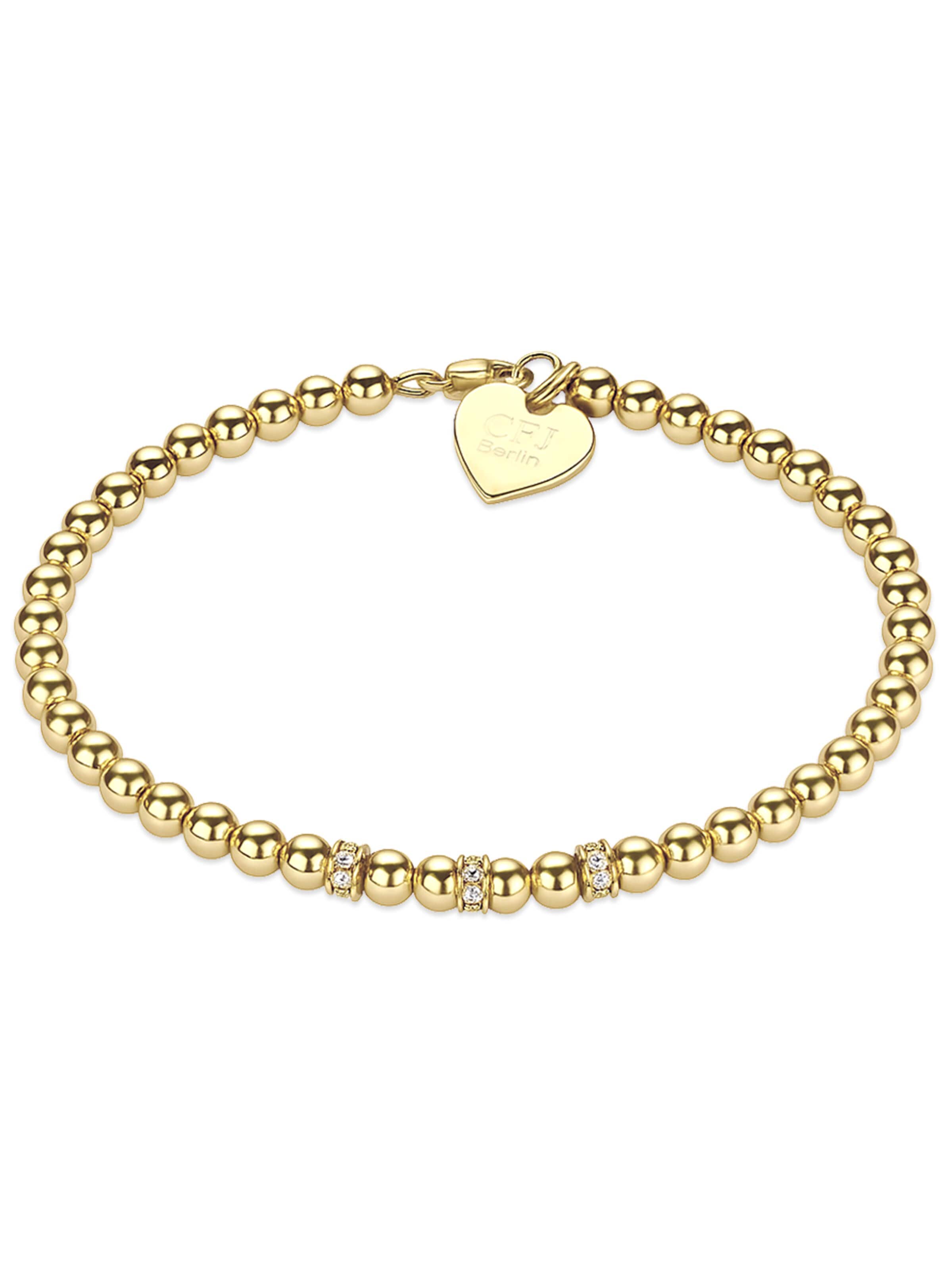 CLASSYANDFABULOUS Jewelry Bracelet 'IZZARA' in Gold: front