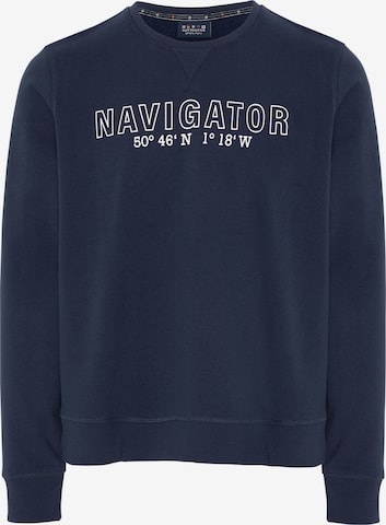 Navigator Sweatshirt in Blau: predná strana