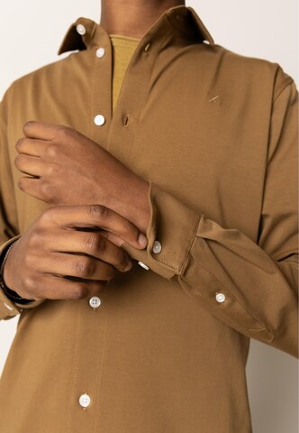 Clean Cut Copenhagen Regular fit Overhemd in Bruin
