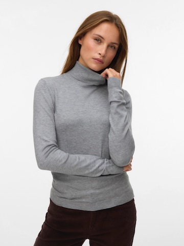 Pull-over 'VMHAPPINESS' VERO MODA en gris : devant