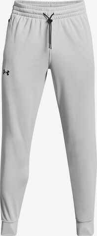 UNDER ARMOUR Tapered Workout Pants in Grey: front