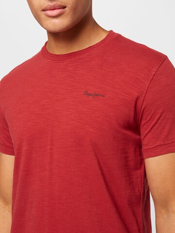 Pepe Jeans T-Shirt 'THANE' in Rot