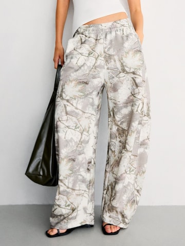 Bershka Wide Leg Bukser i gul: forside