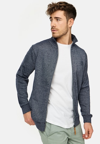 INDICODE JEANS Sweat jacket ' Yanic ' in Blue