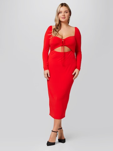 Robe 'Eliza' A LOT LESS en rouge : devant