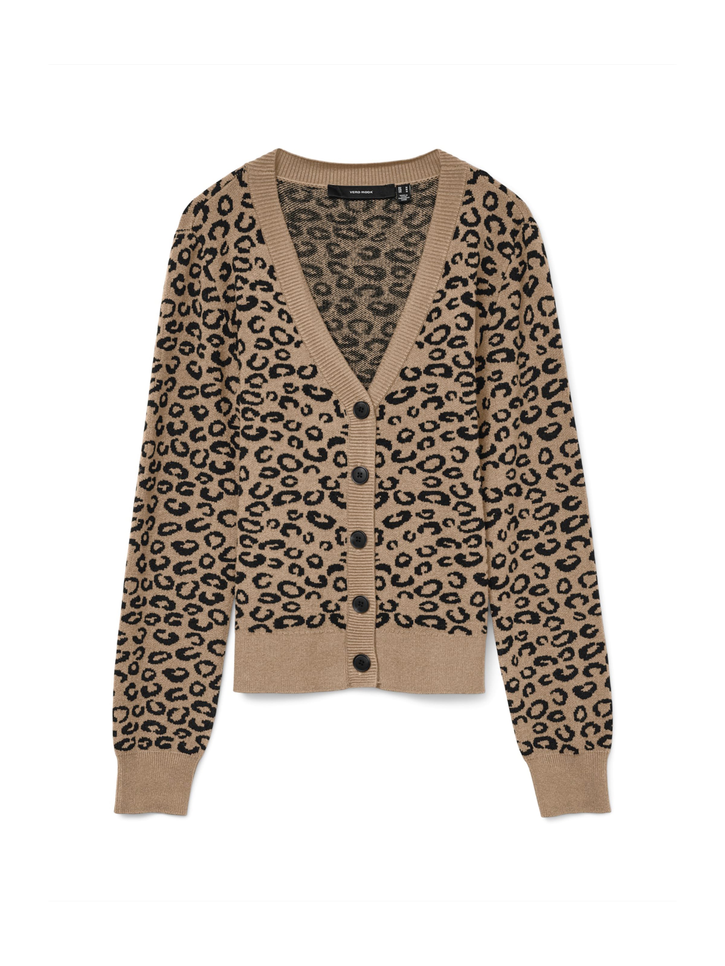 VERO MODA Strickjacke 'VMNANCY' in Braun: Vorderseite