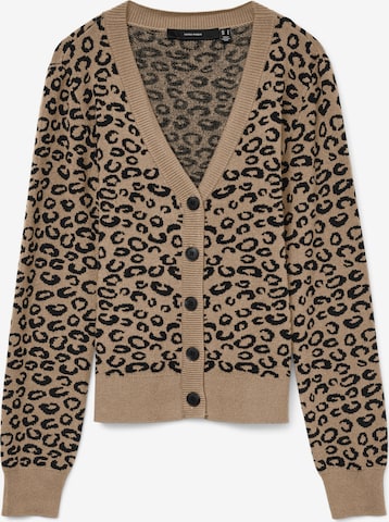 VERO MODA Strickjacke 'VMNANCY' in Braun: Vorderseite