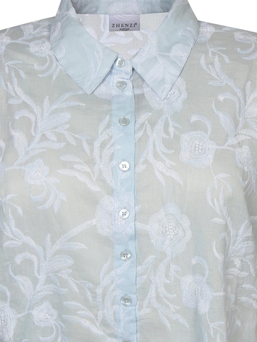 Zhenzi Blouse 'ZH - Erica 1297 - Shirt - Blue' in Blue