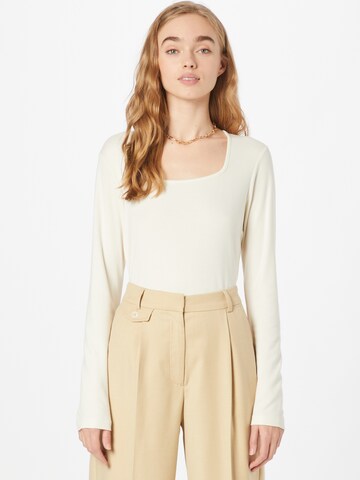 OPUS Shirt 'Svenya' in Beige: voorkant