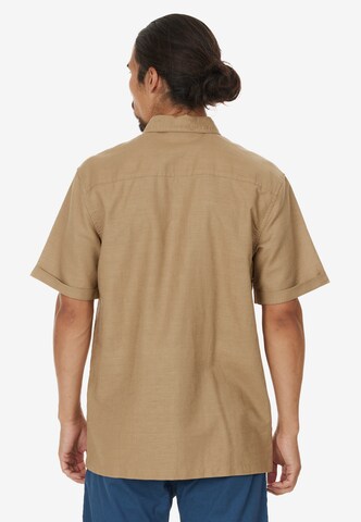 Cruz Regular fit Athletic Button Up Shirt 'Jericho' in Brown