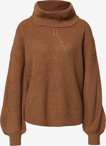 ONLY Sweater 'VENEDA' in Brown: front