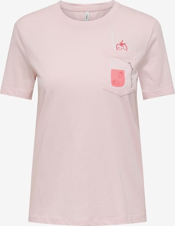 ONLY Μπλουζάκι 'ONLPOLLY' σε λιλά: μπροστά