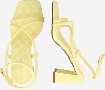 River Island Strap Sandals 'TUBULAR' in Yellow