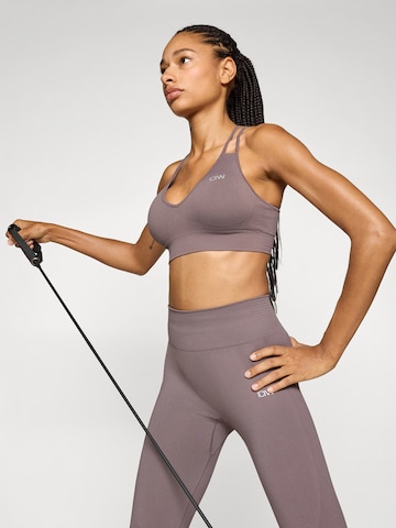 ICANIWILL Bustier Sports-BH 'Define Seamless' i brun
