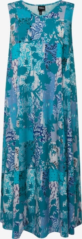 Ulla Popken Summer Dress in Blue: front