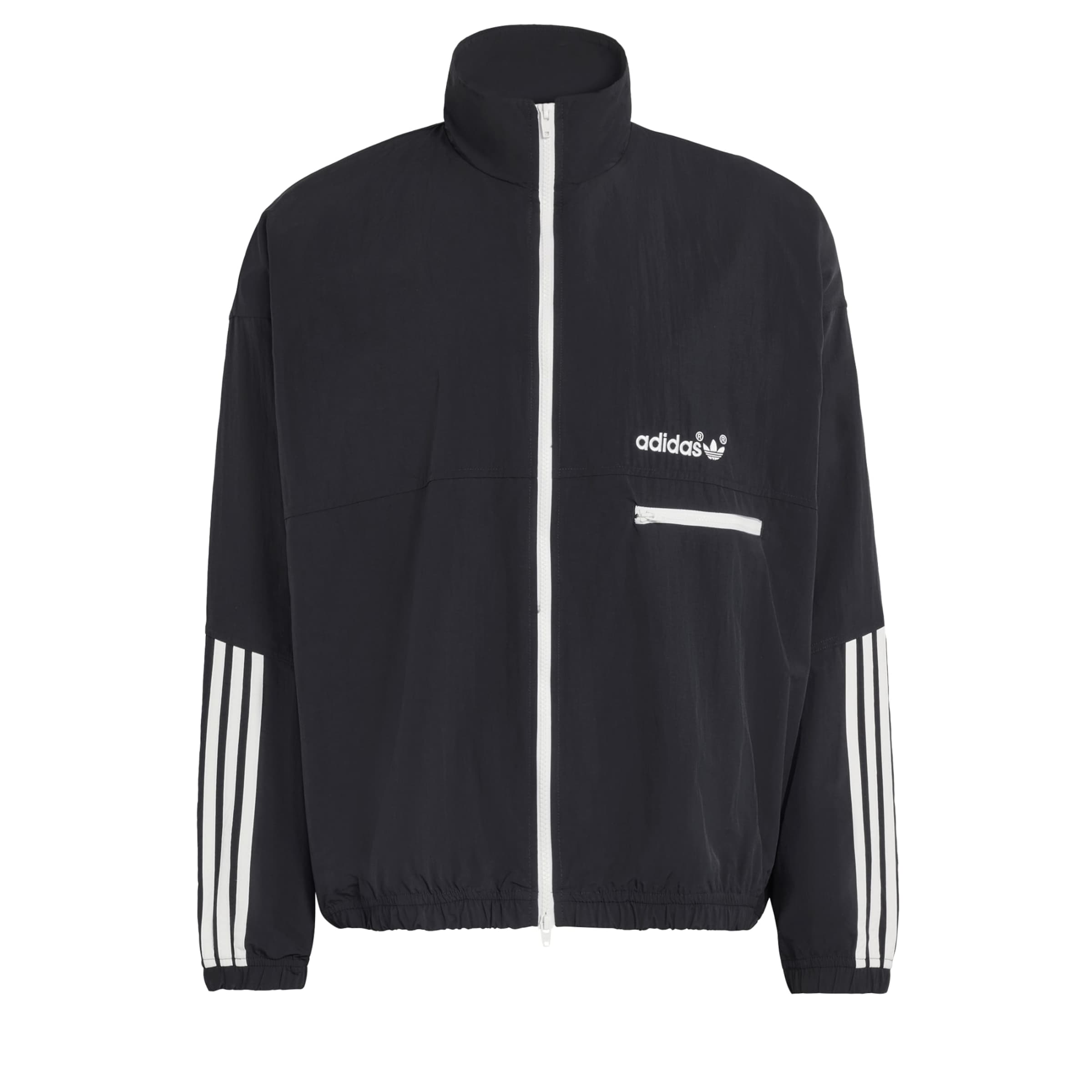 ADIDAS ORIGINALS Tussenjas 'Vista Wind' in Zwart: voorkant