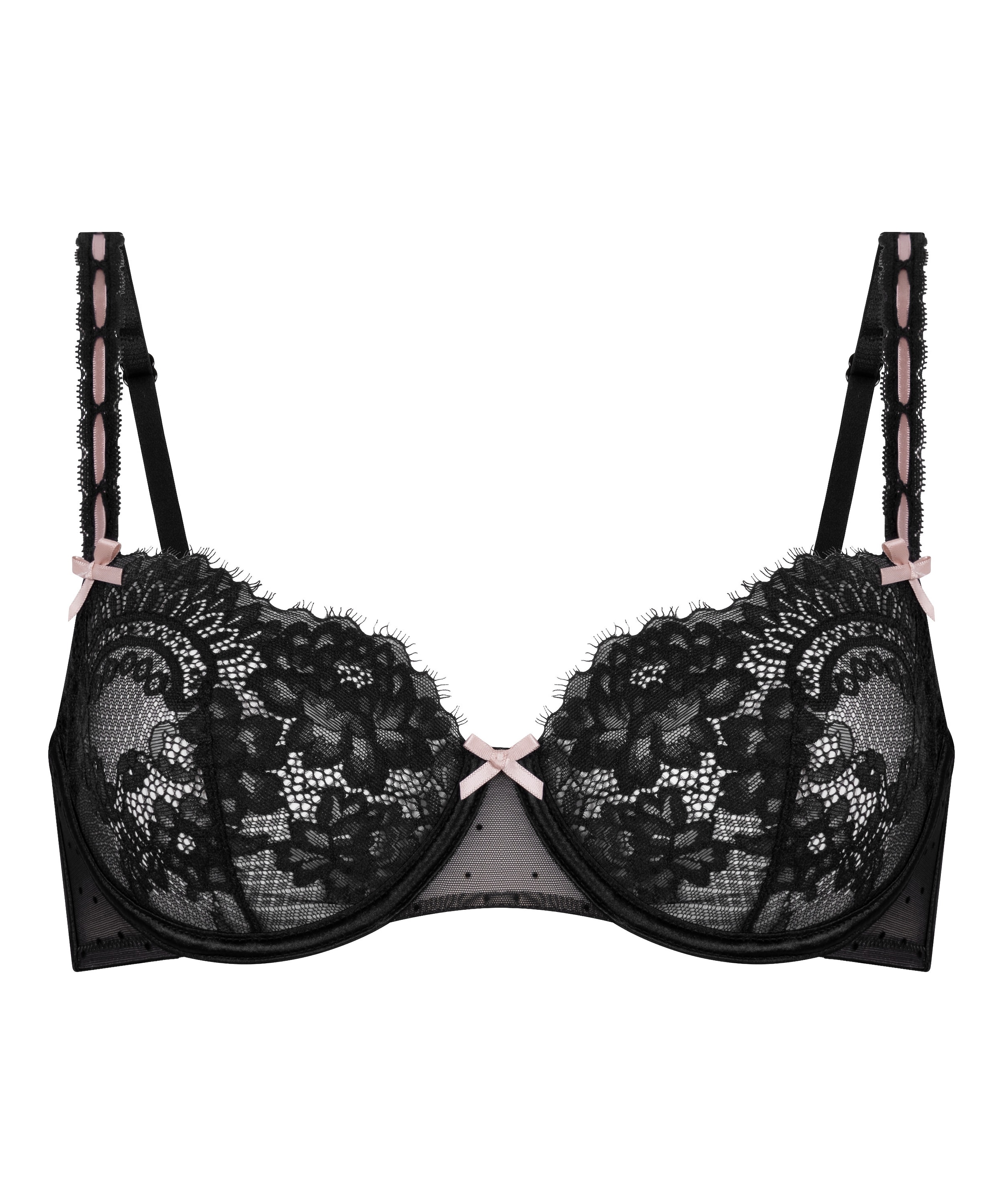 Hunkemöller Koszulkowy Biustonosz 'Dorothy' w kolorze czarny: przód