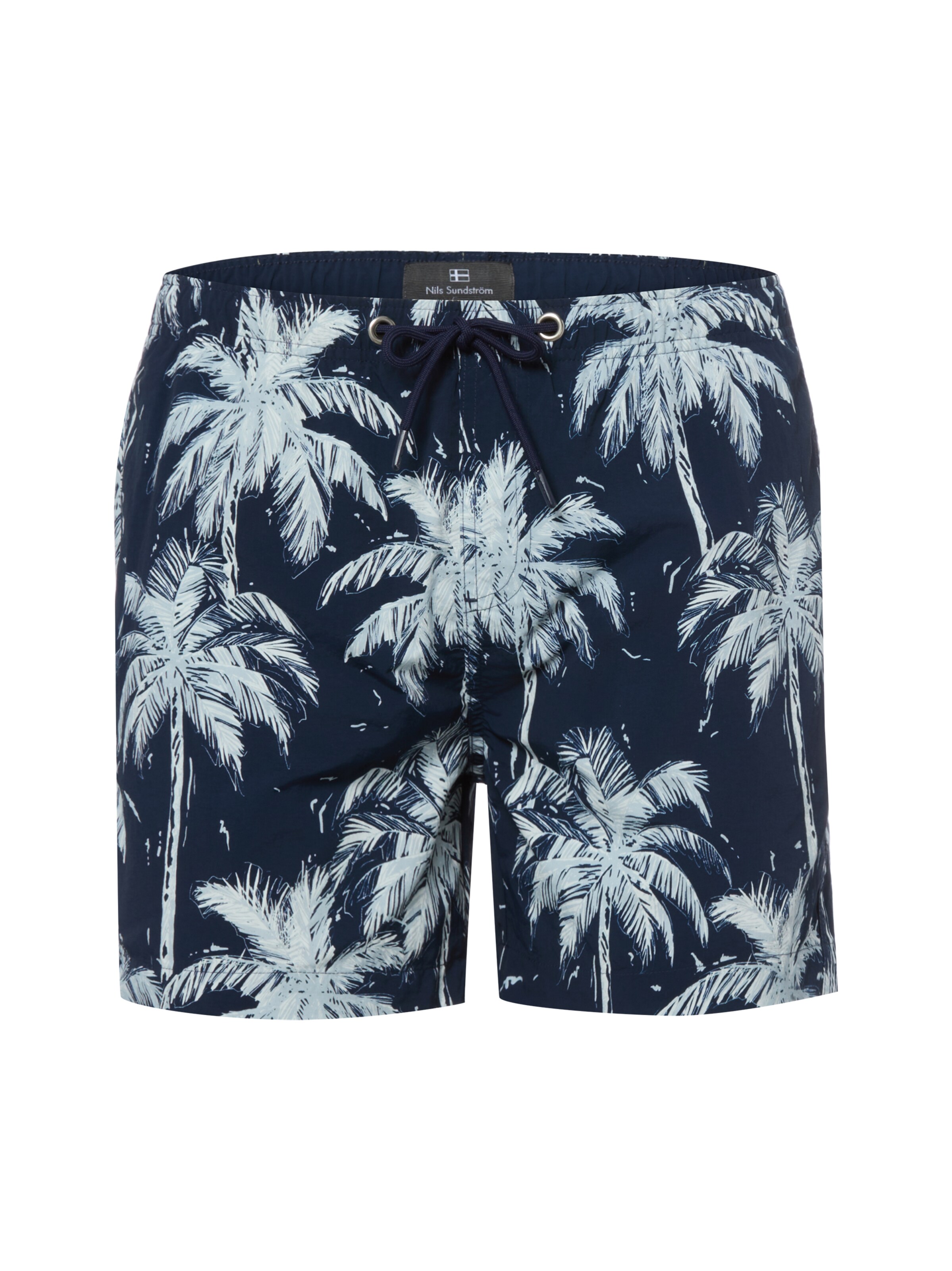 Shorts de bain Nils Sundström en bleu : devant